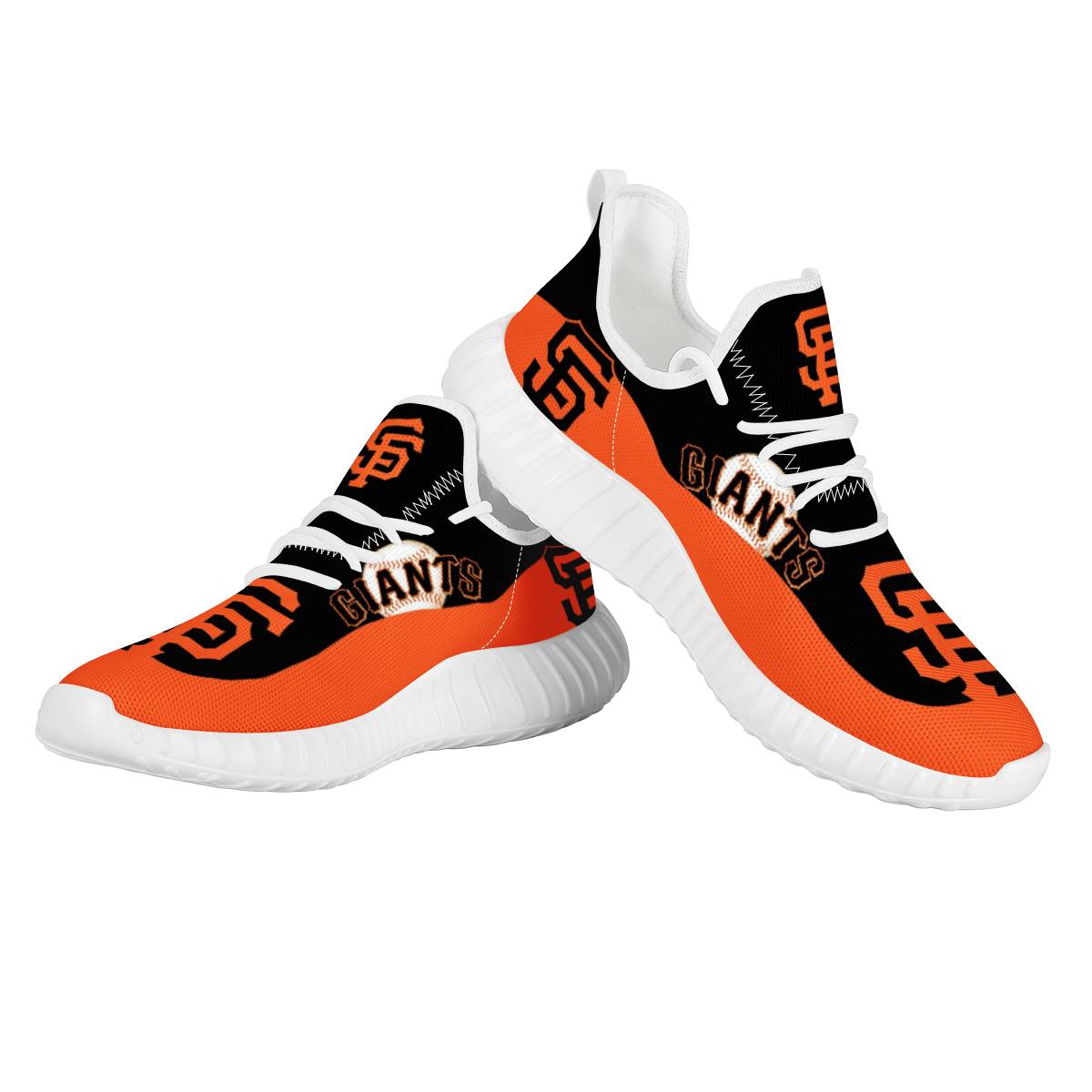 Women's San Francisco Giants Mesh Knit Sneakers/Shoes 001